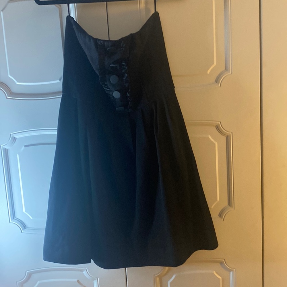 Worn 1 time black strapless dress